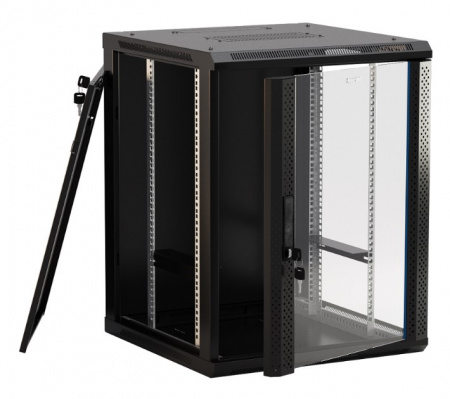 Hyperline TWB-0666-GP-RAL9004 Шкаф настенный 19-дюймовый (19