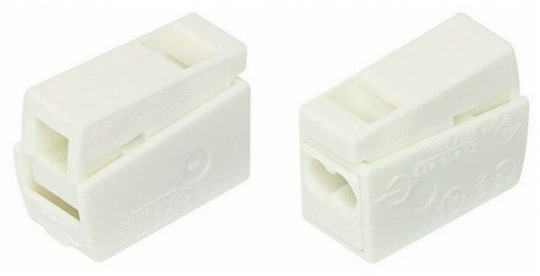 224-112 Клемма для осветительного оборудования  (1,0-2,5)X2/(0,5-2,5) мм², белая (100 шт./уп.) WAGO Фото