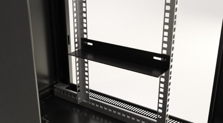 Hyperline TWB-0666-GP-RAL9004 Шкаф настенный 19-дюймовый (19