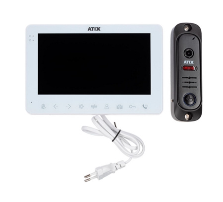 AT-I-K710C/T White Комплект: видеодомофон СVBS и видеопанель СVBS Фото