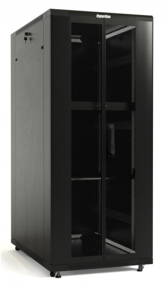 Hyperline TTB-4781-DD-RAL9004 Шкаф напольный 19-дюймовый, 47U, 2277x800х1000 мм (ВхШхГ) Фото