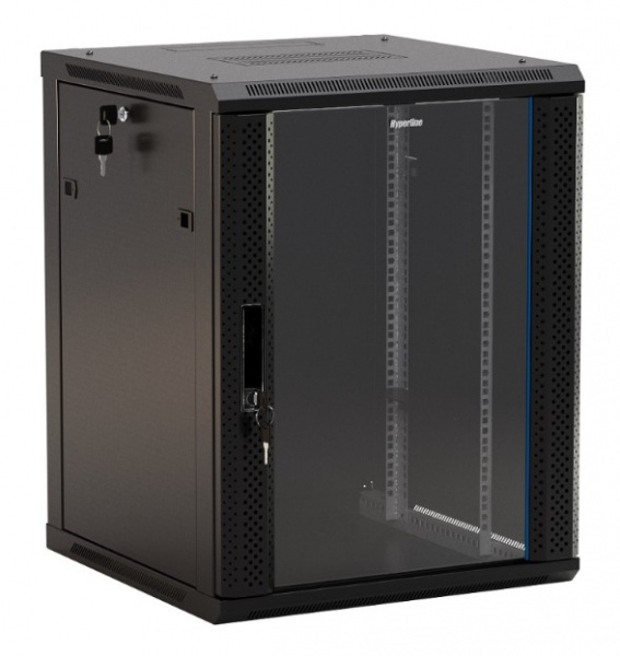 Hyperline TWB-0945-GP-RAL9004 Шкаф настенный 19-дюймовый (19