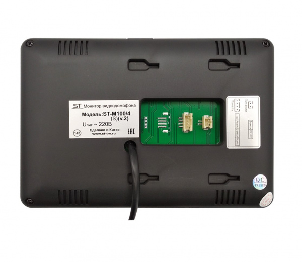 ST-M100/4 (S) ЧЕРНЫЙ, (версия 2) Монитор домофона цветной Фото ST-M100/4 (S) ЧЕРНЫЙ, (версия 2) Монитор домофона цветной Фото