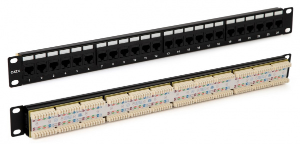 Hyperline PP3-19-24-8P8C-C6-110D Патч-панель 19