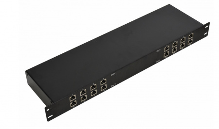 RVi-1NSP20-16GP Устройство грозозащиты линии Ethernet и PoE Подключение 16 защищаемых устройств  Фото