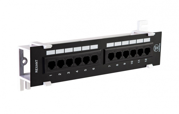 Патч-панель настенная, 12 портов RJ-45, категория 5е  REXANT Фото