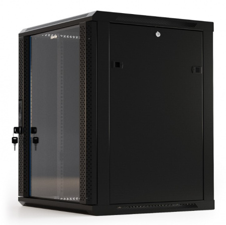 Hyperline TWB-1245-GP-RAL9004 Шкаф настенный 19-дюймовый (19