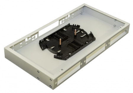 Hyperline FO-19R-1U-3xSLT-W140H42-24UN-GY Бокс оптический универсальный 19