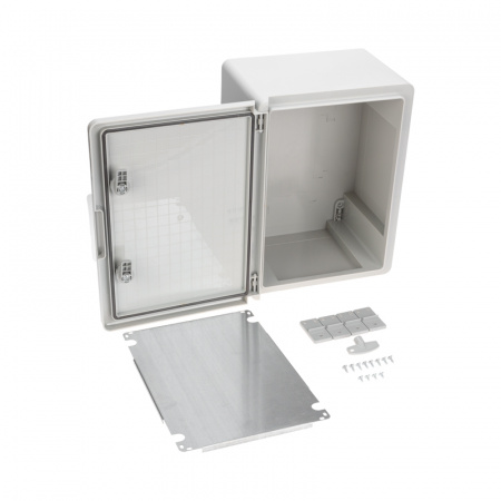 Корпус пластиковый ЩМПп с монтажной панелью 400х300х220 мм ABS УХЛ1 IP65 REXANT Фото