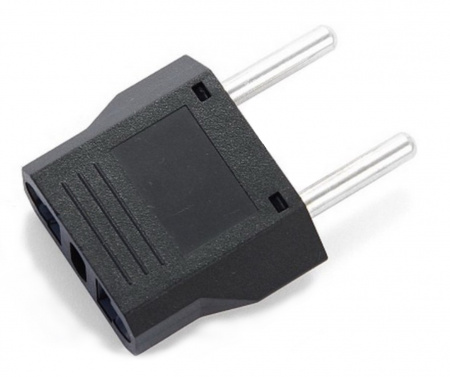 Переходник питания Gembird TPA-101, с вилки EU,US в RU Фото