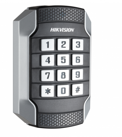 DS-K1104MK Считыватель Mifare карт с механической клавиатурой
 Фото