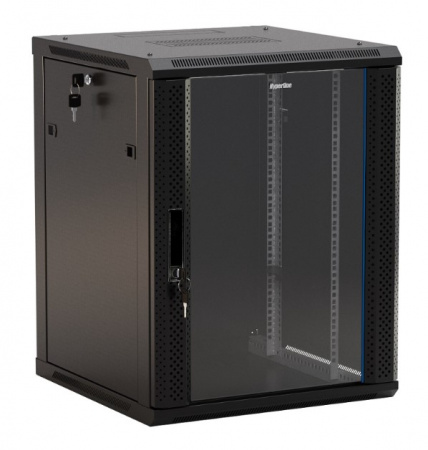 Hyperline TWB-0945-GP-RAL9004 Шкаф настенный 19-дюймовый (19