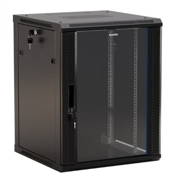 Hyperline TWB-0945-GP-RAL9004 Шкаф настенный 19-дюймовый (19