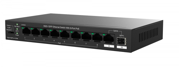 TEG2210P-8-120W Управляемый PoE-коммутатор 9GE+1SFP Фото