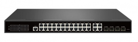 TSn-24GP28C4M Управляемый L2 PoE коммутатор 24GE+4Uplink+4SFP, Gigabit Managed PoE Switch Фото
