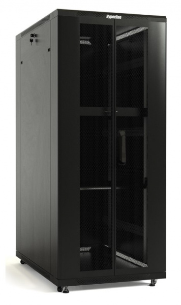 Hyperline TTB-4281-DD-RAL9004 Шкаф напольный 19-дюймовый, 42U, 2055x800х1000 мм (ВхШхГ) Фото