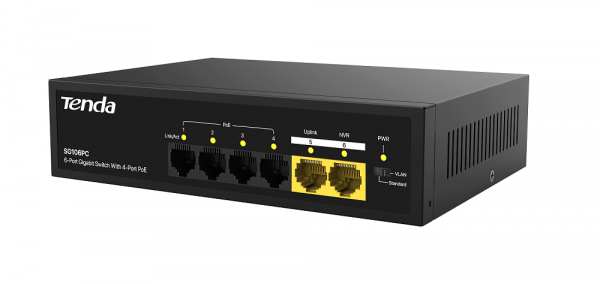 SG106PC 6-портовый гигабитный PoE-коммутатор с 4-портовым PoE Фото