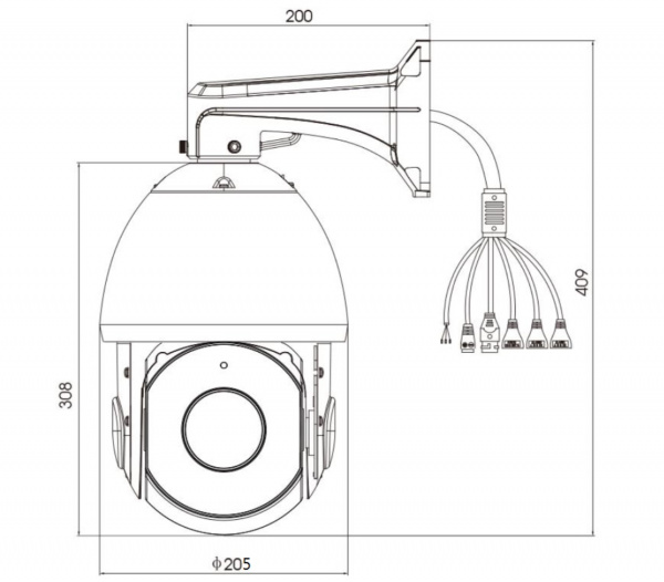 STC-IPM4936A Estima 4 Мп скоростная поворотная IP-камера с ИК-подсветкой Фото