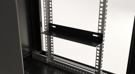 Hyperline TWB-1866-GP-RAL9004 Шкаф настенный 19-дюймовый (19