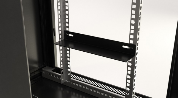 Hyperline TWB-1866-GP-RAL9004 Шкаф настенный 19-дюймовый (19