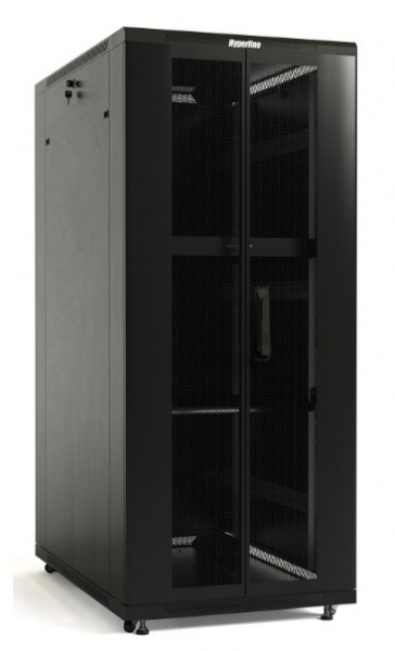 Hyperline TTB-4266-DD-RAL9004 Шкаф напольный 19-дюймовый, 42U, 2055x600х600 мм (ВхШхГ) Фото