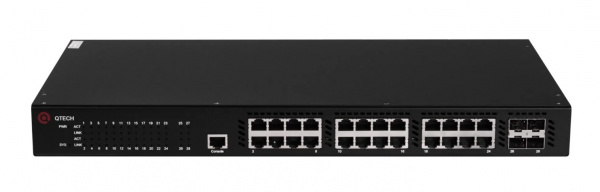 QSW-3310-28TX-POE-AC Управляемый стекируемый коммутатор уровня L3 с поддержкой PoE Фото