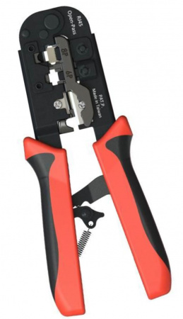 Hyperline HT-N5684ER Инструмент обжимной/обрезной для RJ-45 серии PLEZ, RJ-12, RJ-11, 4P4C, 4P2C Фото