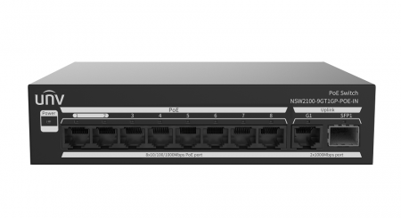 NSW2100-9GT1GP-POE-IN 8-портовый Гигабитный коммутатор PoE Фото