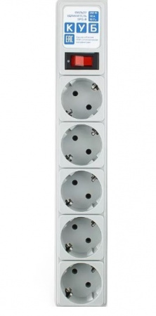 Фильтр-удл. PC 1,9м 5р, сер. 10А/2,2кВт Фото Фильтр-удл. PC 1,9м 5р, сер. 10А/2,2кВт Фото