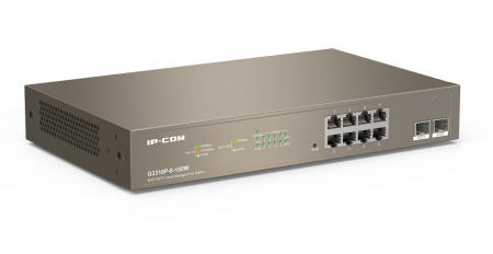 G3310P-8-150W Управляемый L2 PoE коммутатор IP-COM c 8 портами PoЕ 10/100/1000 Мбит/с, 2 SFP 100/1000 Мбит/с Фото