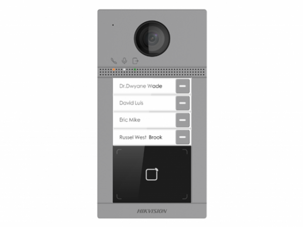 DS-KV8413-WME1(B)/Flush 2Мп IP вызывная панель на четырех абонентов Фото DS-KV8413-WME1(B)/Flush 2Мп IP вызывная панель на четырех абонентов Фото