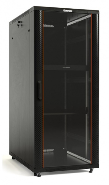 Hyperline TTB-2266-AS-RAL9004 Шкаф напольный 19-дюймовый, 22U, 1166x600х600 мм (ВхШхГ) Фото