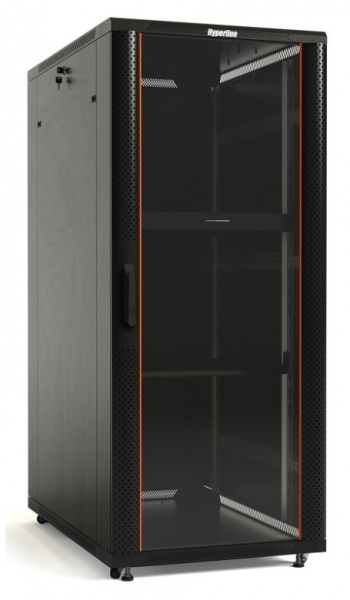 Hyperline TTB-4768-AS-RAL9004 Шкаф напольный 19-дюймовый, 47U, 2277x600х800 мм  Фото