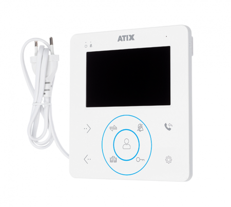 AT-I-K410C/T White Комплект: видеодомофон СVBS и видеопанель СVBS Фото