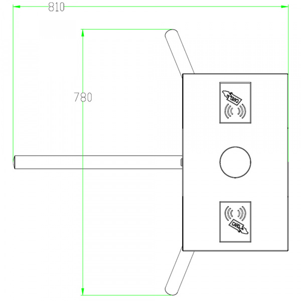 TRASSIR TR-TT552 Турникет-трипод с планками 