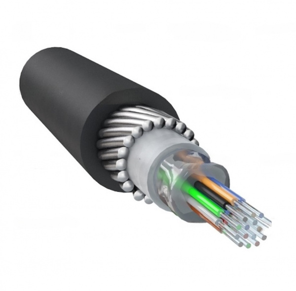 ОКБ-16 (G.652.D)-Т 2,7кН бронированный оптический кабель для грунта и канализации, 16 волокон, 2.7кН Фото