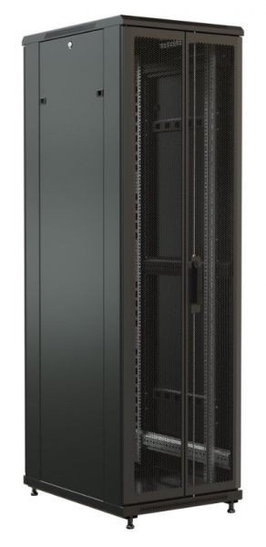 WR-TT-2766-DD-RAL9004 Шкаф напольный 19-дюймовый, 27U, 1388x600х600 мм (ВхШхГ) Фото
