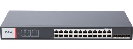 F-SW-IM628HPOE-PM-24G4GO Смарт-управляемый промышленный PoE-коммутатор L2 Фото