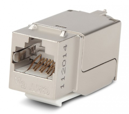 Hyperline KJNE-8P8C-C6A-90-SH-F-WH Вставка Keystone Jack RJ-45(8P8C), категория 6A, экранированная Фото