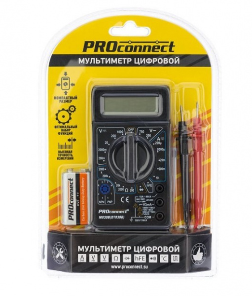 Портативный мультиметр M832 (DT832) PROconnect Фото Портативный мультиметр M832 (DT832) PROconnect Фото