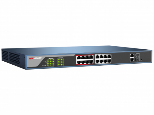 DS-3E1318P-E Веб-управляемый PoE-коммутатор Фото