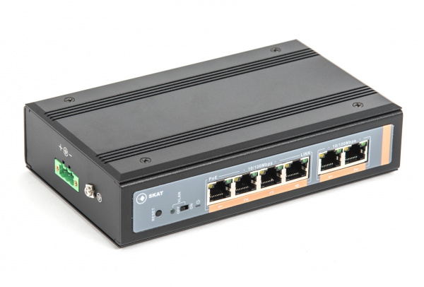 SKAT PoE-IN-4E-2E Коммутатор с питанием по PoE Фото