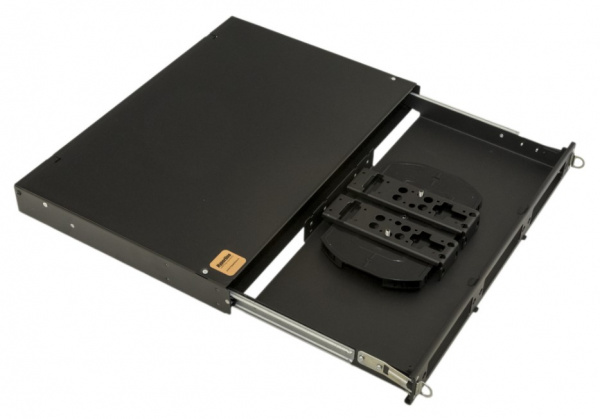 Hyperline FO-19V-1U-3xSLT-W130H30-24UN-BK Бокс оптический универсальный 19