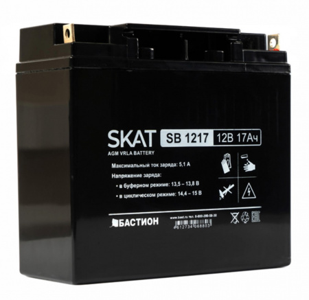 SKAT SB 1217 Аккумулятор свинцово-кислотный Фото